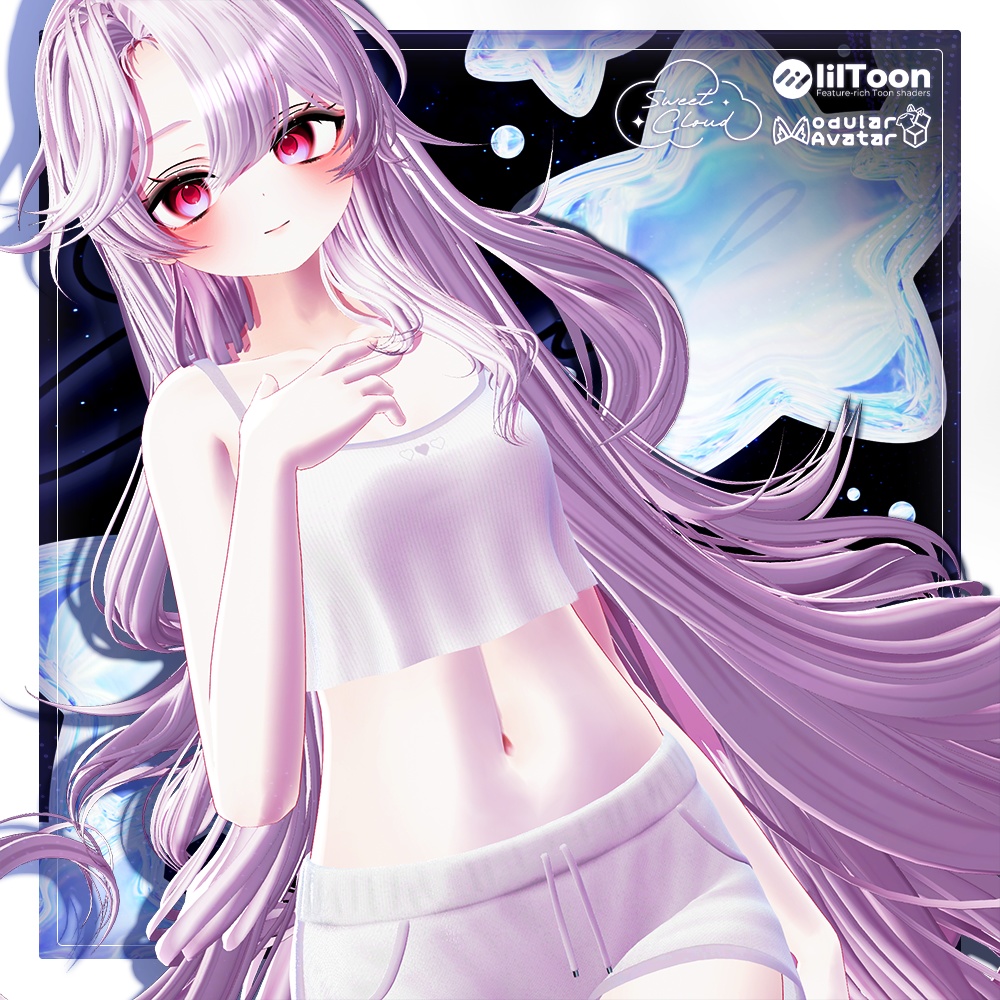 💜 ‧₊˚ エウニケ·ロング ଓ ₊ ˚ ˖ Eunike Long ㅡ 【 VRChat Hair / 3Dヘア 】