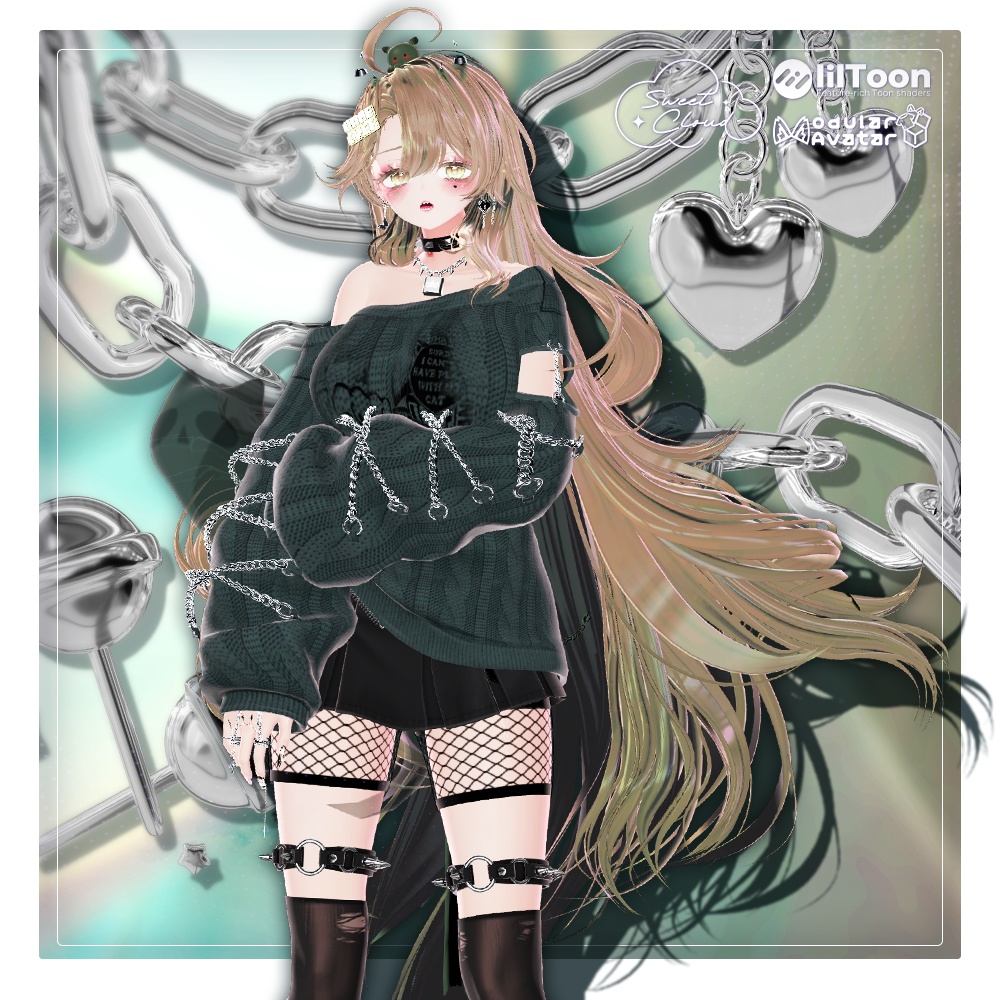 💜 ‧₊˚  エウニケ·ロング ଓ ₊ ˚ ˖ Eunike Long ㅡ 【 VRChat Hair / 3Dヘア 】
