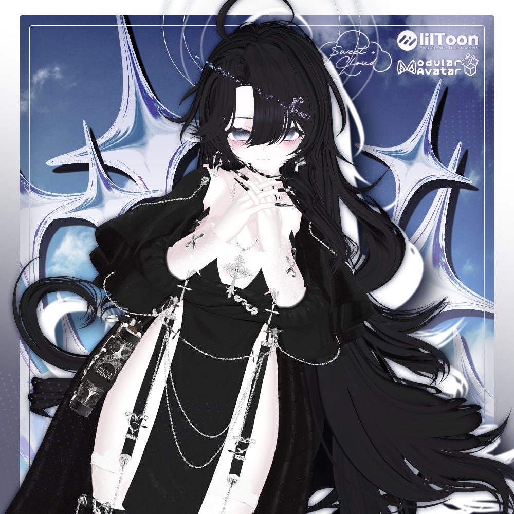 💜 ‧₊˚  エウニケ·ロング ଓ ₊ ˚ ˖ Eunike Long ㅡ 【 VRChat Hair / 3Dヘア 】