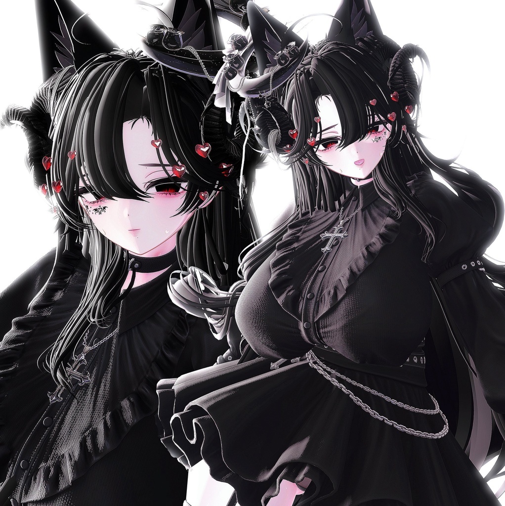 💜 ‧₊˚  エウニケ·ロング ଓ ₊ ˚ ˖ Eunike Long ㅡ 【 VRChat Hair / 3Dヘア 】