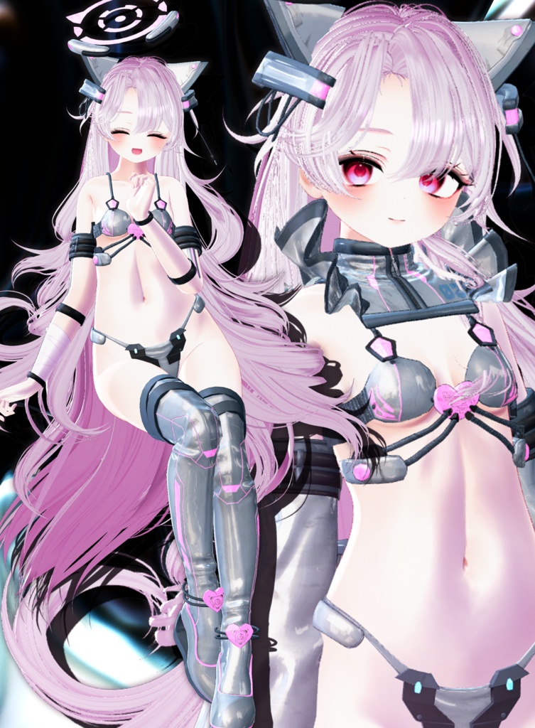 💜 ‧₊˚  エウニケ·ロング ଓ ₊ ˚ ˖ Eunike Long ㅡ 【 VRChat Hair / 3Dヘア 】