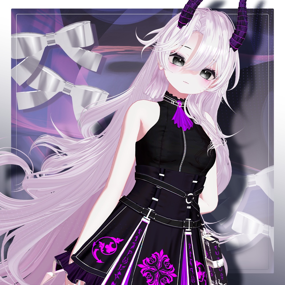 💜 ‧₊˚  エウニケ·ロング ଓ ₊ ˚ ˖ Eunike Long ㅡ 【 VRChat Hair / 3Dヘア 】