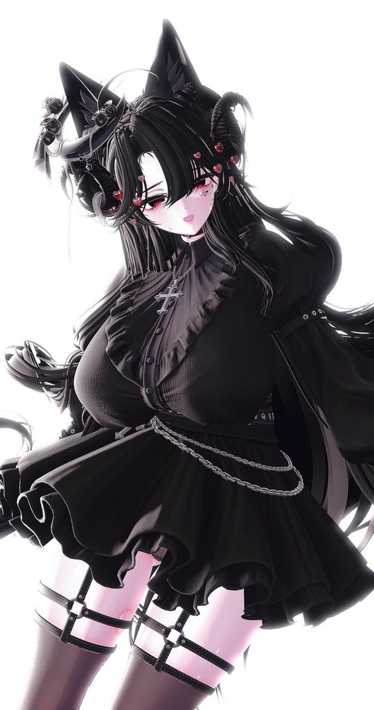 💜 ‧₊˚  エウニケ·ロング ଓ ₊ ˚ ˖ Eunike Long ㅡ 【 VRChat Hair / 3Dヘア 】