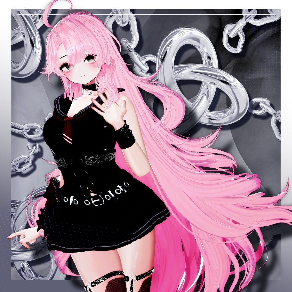 💜 ‧₊˚  エウニケ·ロング ଓ ₊ ˚ ˖ Eunike Long ㅡ 【 VRChat Hair / 3Dヘア 】