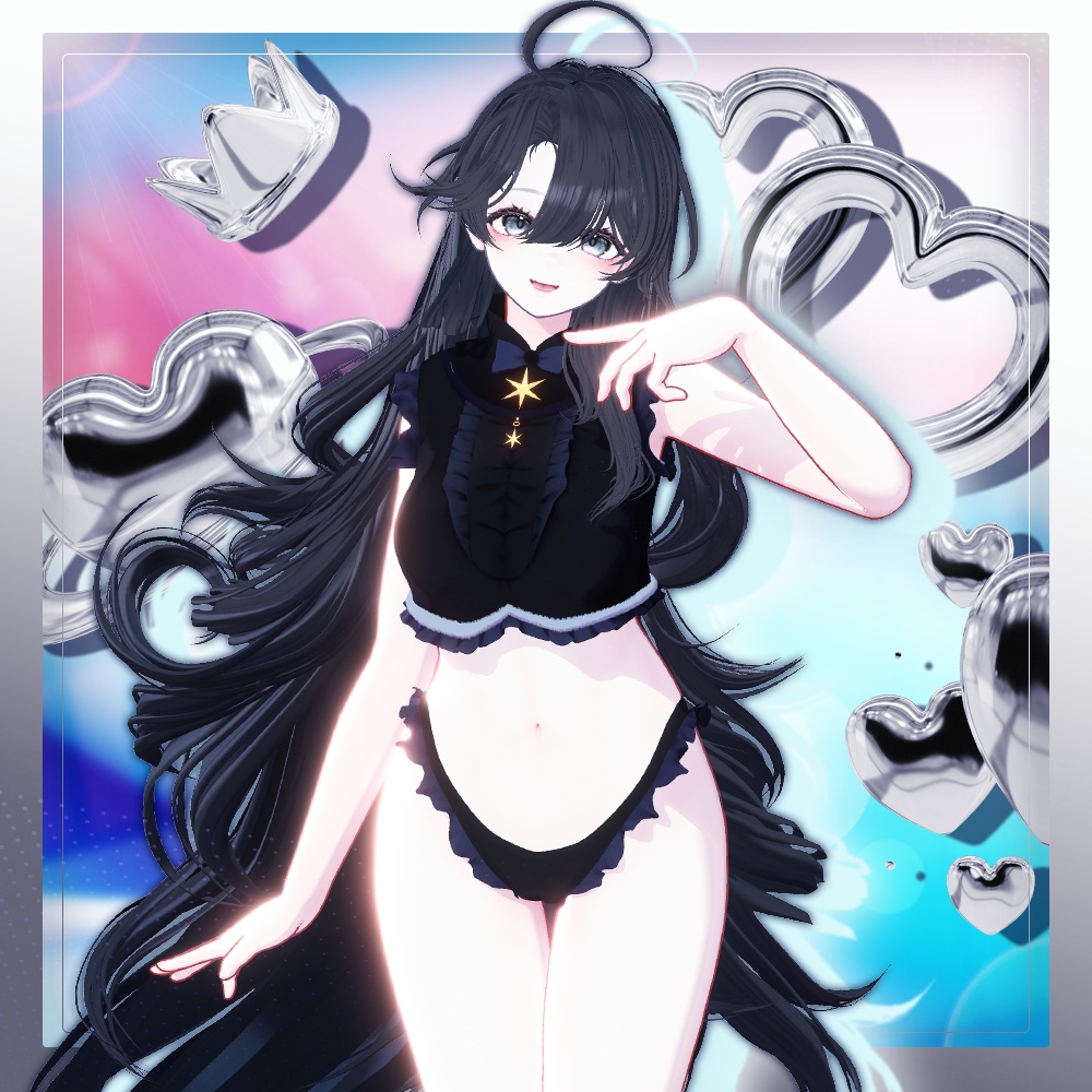 💜 ‧₊˚ エウニケ·ロング ଓ ₊ ˚ ˖ Eunike Long ㅡ 【 VRChat Hair / 3Dヘア 】