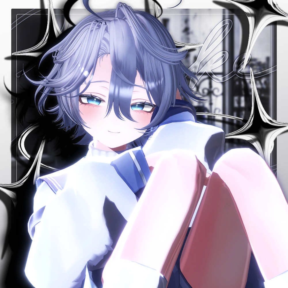 🖤݁. ⊹ ₊ エウニケショーツ ݁₊ ⊹ . Eunike Shorts ㅡ 【 VRChat Hair / 3Dヘア 】
