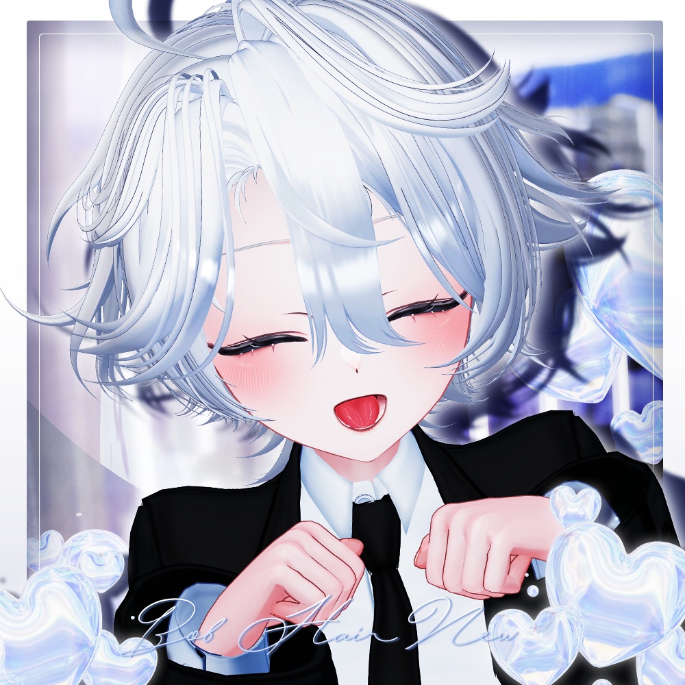 🖤݁. ⊹ ₊ エウニケショーツ ݁₊ ⊹ . Eunike Shorts ㅡ 【 VRChat Hair / 3Dヘア 】