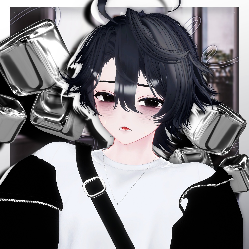 🖤݁. ⊹ ₊ エウニケショーツ ݁₊ ⊹ . Eunike Shorts ㅡ 【 VRChat Hair / 3Dヘア 】
