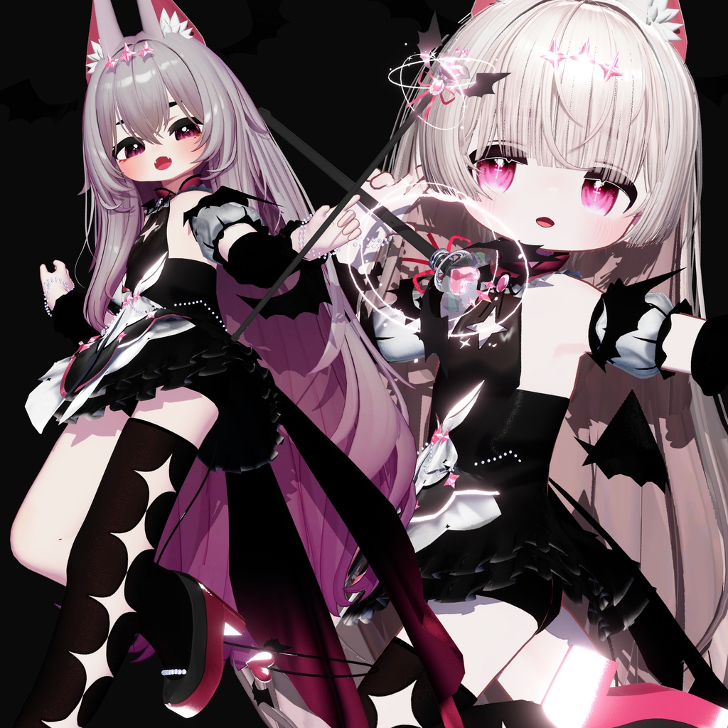 💘 Mivellea Wand(ミヴェリア ワンド) ✨ ㅡ 【 VRChat アクセサリー/ VRChat Accessories 】