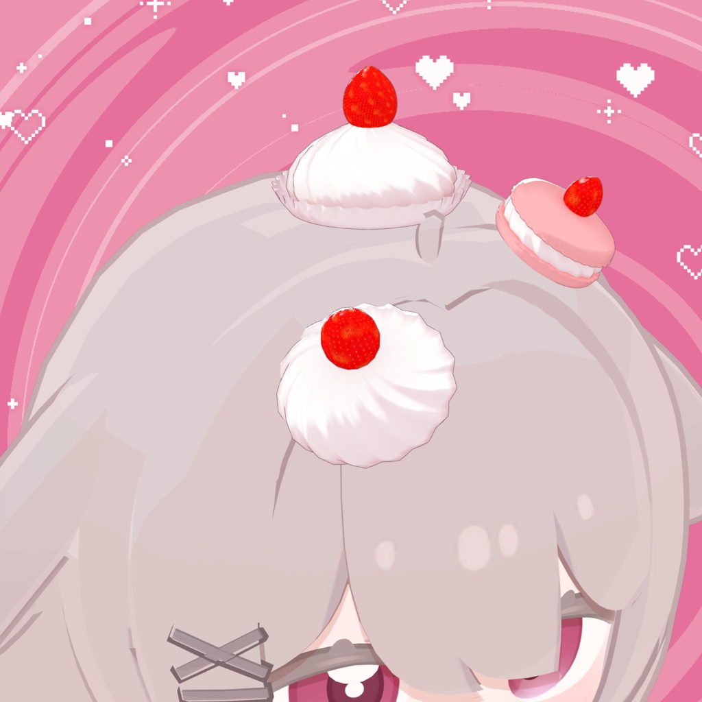 無料 🍓 𝑺𝒐𝒇𝒕 𝑺𝒘𝒆𝒆𝒕𝒔 🧁 ㅡ 【 VRChat アクセサリー/ VRChat Accessories 】