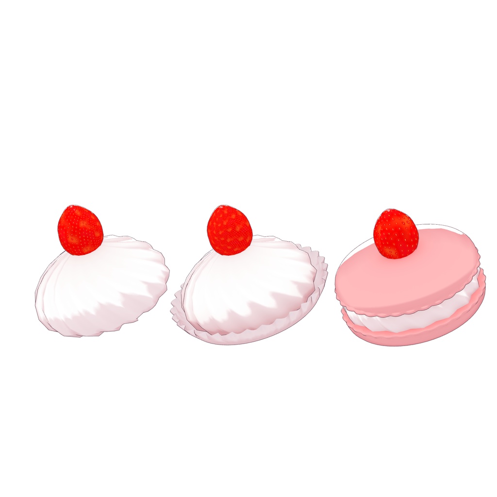 無料 🍓 𝑺𝒐𝒇𝒕 𝑺𝒘𝒆𝒆𝒕𝒔 🧁 ㅡ 【 VRChat アクセサリー/ VRChat Accessories 】
