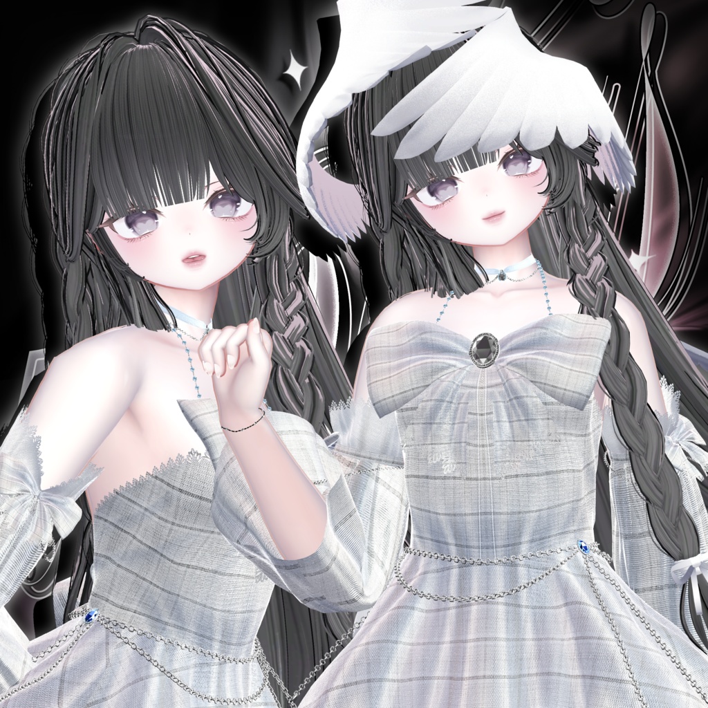 SALE ✨ iophis Long · イオフィス ロング ㅡ 【 VRChat Hair / 3Dヘア 】
