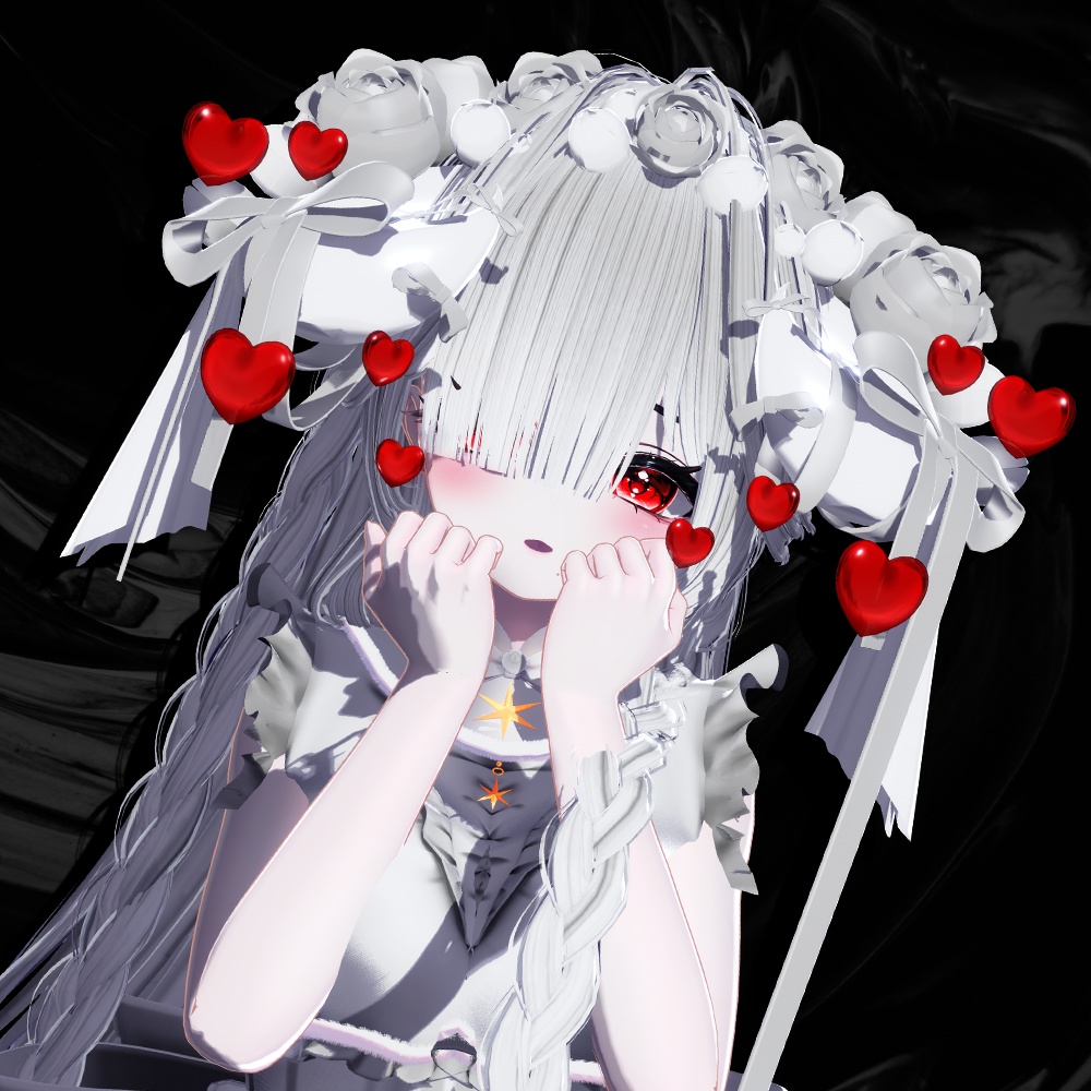 ✨ iophis Long · イオフィス ロング ㅡ 【 VRChat Hair / 3Dヘア 】