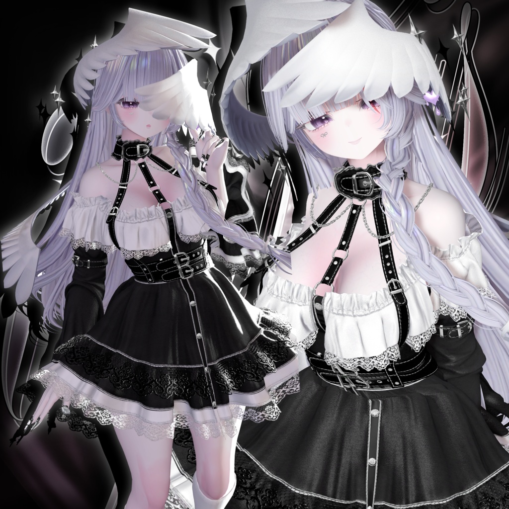 SALE ✨ iophis Long · イオフィス ロング ㅡ 【 VRChat Hair / 3Dヘア 】