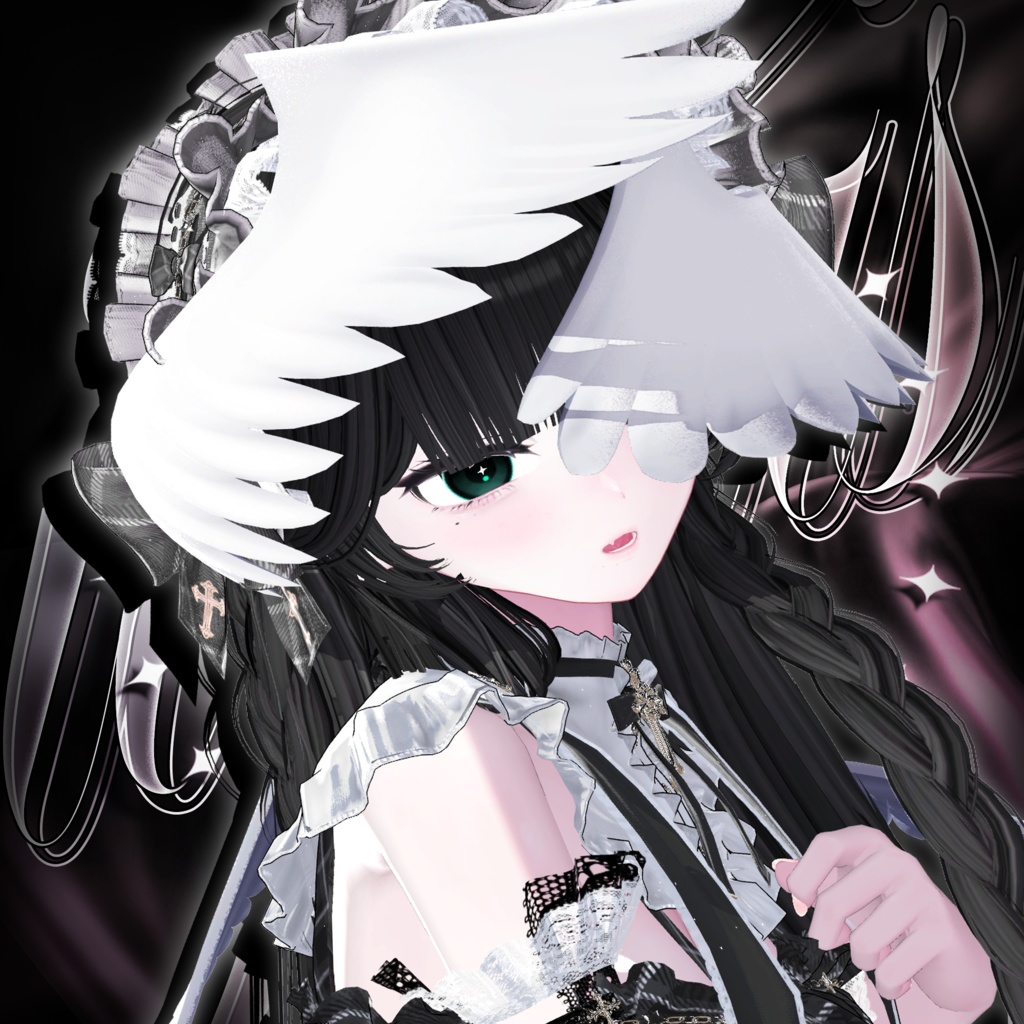 SALE ✨ iophis Long · イオフィス ロング ㅡ 【 VRChat Hair / 3Dヘア 】