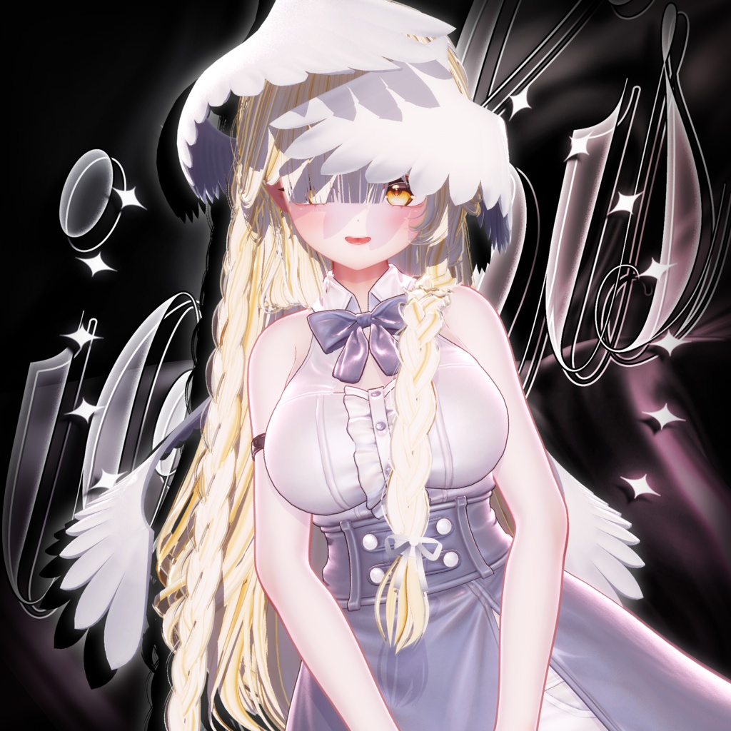 ✨ iophis Long · イオフィス ロング ㅡ 【 VRChat Hair / 3Dヘア 】