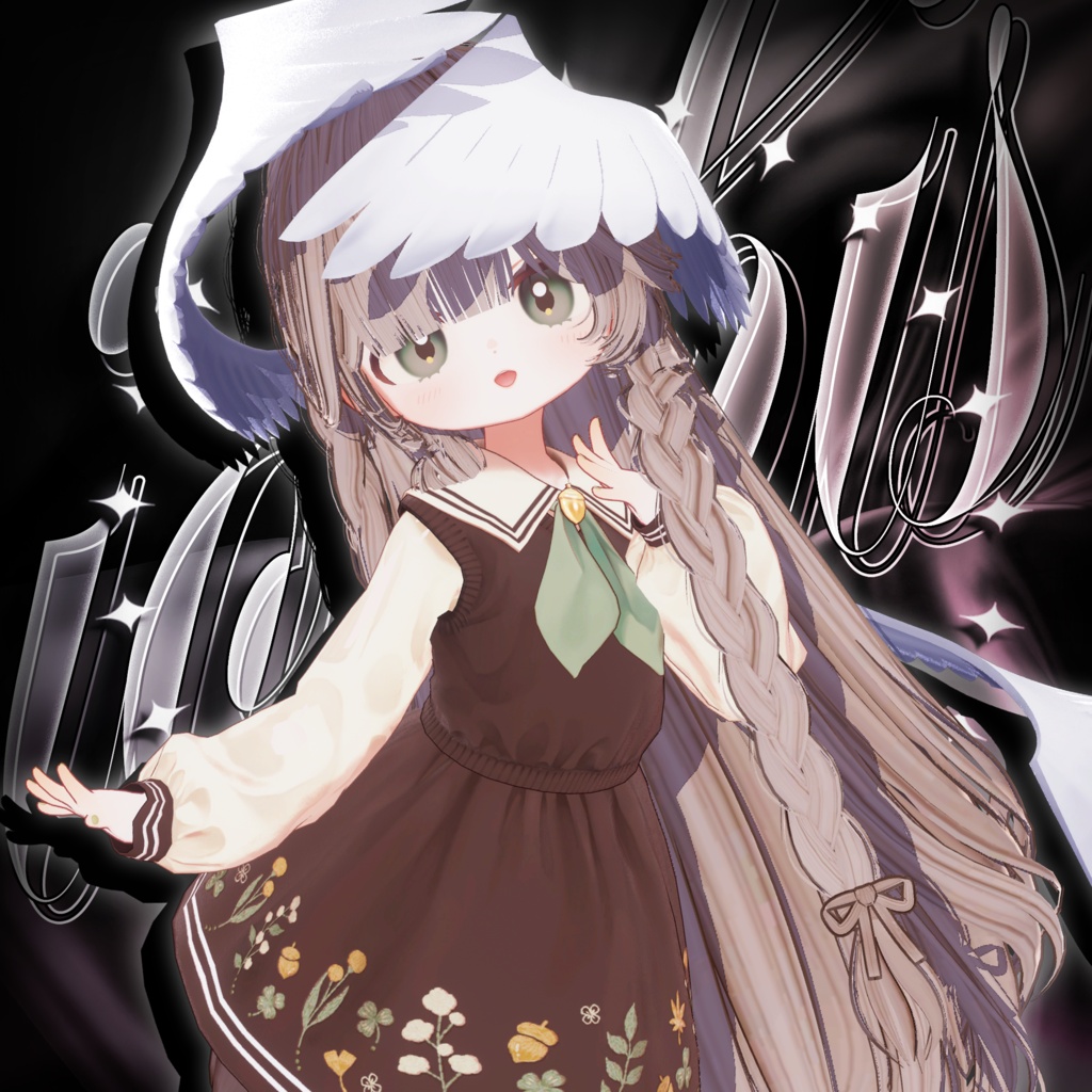 ✨ iophis Long · イオフィス ロング ㅡ 【 VRChat Hair / 3Dヘア 】