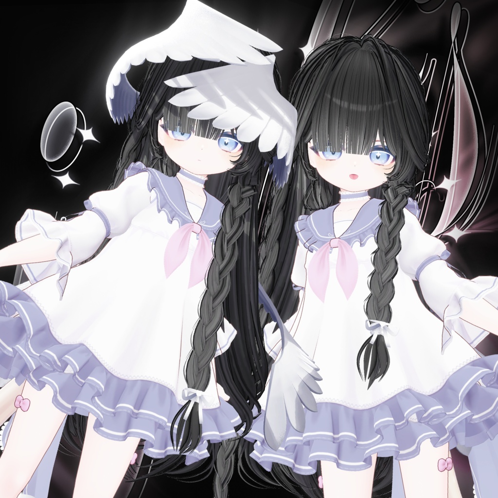 ✨ iophis Long · イオフィス ロング ㅡ 【 VRChat Hair / 3Dヘア 】