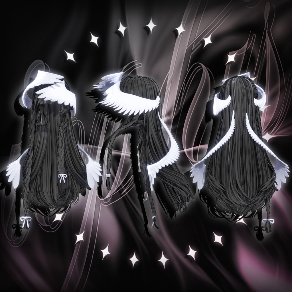 SALE ✨ iophis Long · イオフィス ロング ㅡ 【 VRChat Hair / 3Dヘア 】