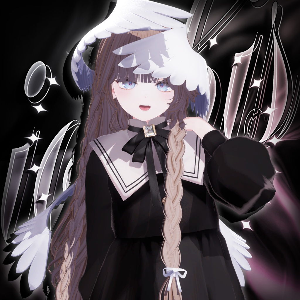 ✨ iophis Long · イオフィス ロング ㅡ 【 VRChat Hair / 3Dヘア 】