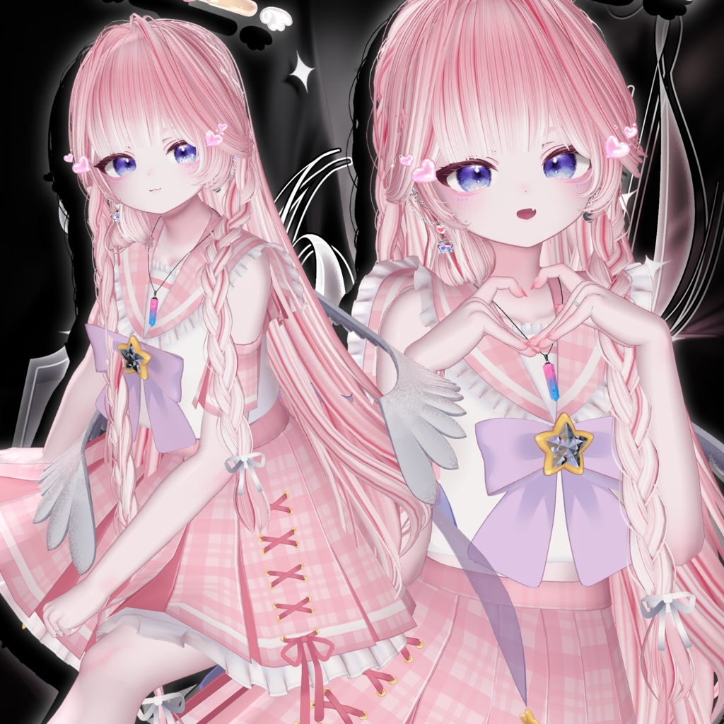 SALE ✨ iophis Long · イオフィス ロング ㅡ 【 VRChat Hair / 3Dヘア 】