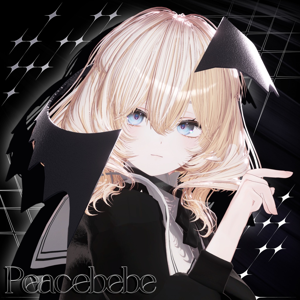💘 ピースベベ · Peacebebe Hair ㅡ 【 VRChat Hair / 3Dヘア 】