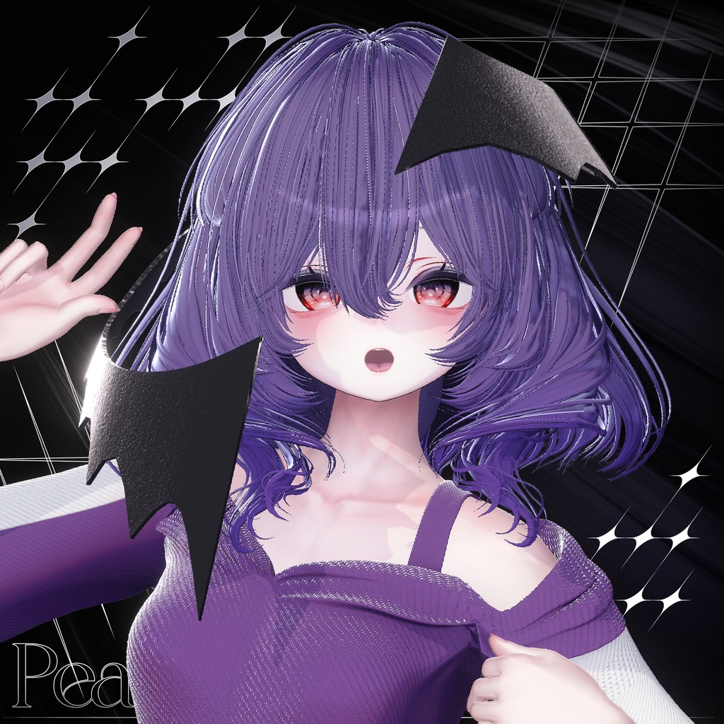 💘SALE中💘 ピースベベ · Peacebebe Hair ㅡ 【 VRChat Hair / 3Dヘア 】
