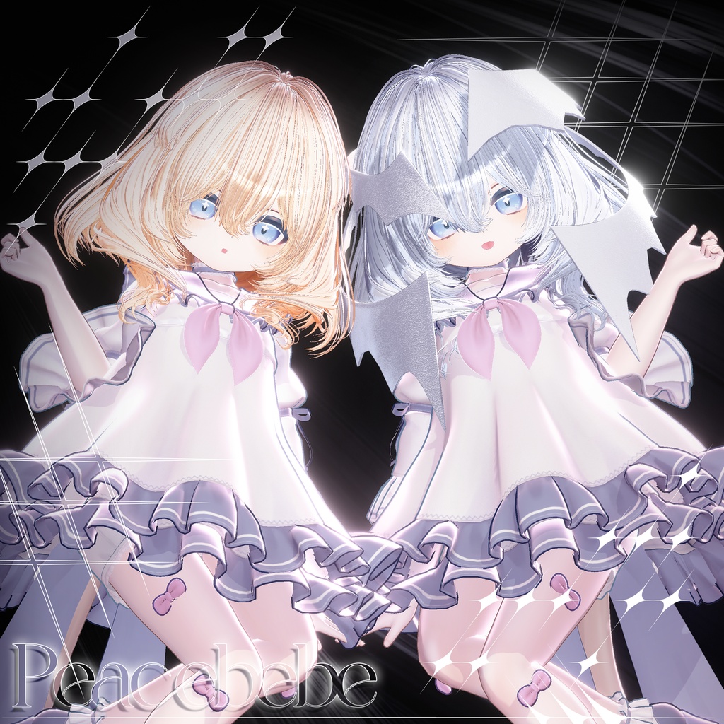 💘SALE中💘 ピースベベ · Peacebebe Hair ㅡ 【 VRChat Hair / 3Dヘア 】