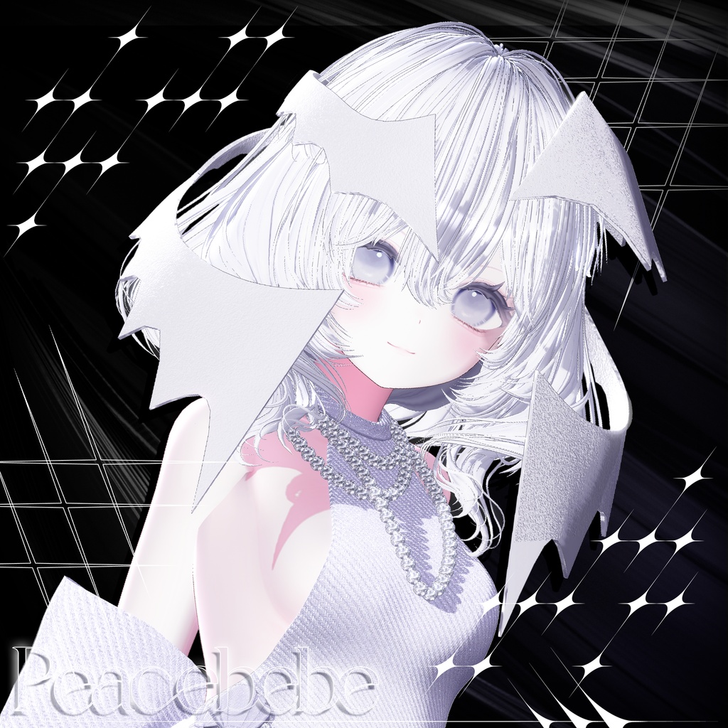 💘SALE中💘 ピースベベ · Peacebebe Hair ㅡ 【 VRChat Hair / 3Dヘア 】