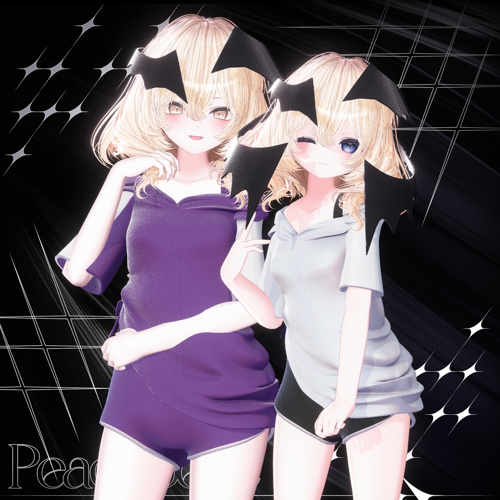 💘SALE中💘 ピースベベ · Peacebebe Hair ㅡ 【 VRChat Hair / 3Dヘア 】