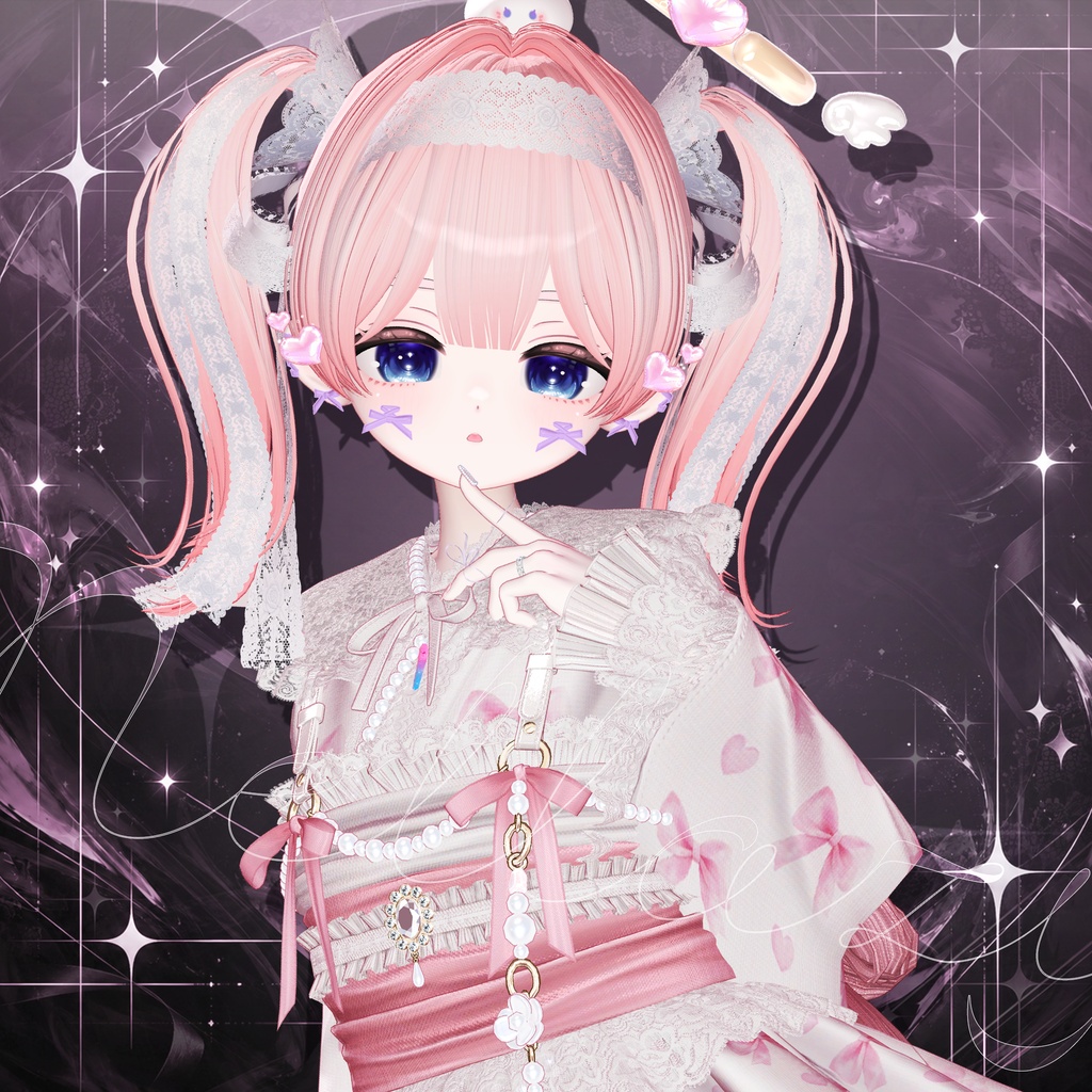 SALE💕ネレイジー (Nellazy) ㅡ 【 VRChat Hair / 3Dヘア 】