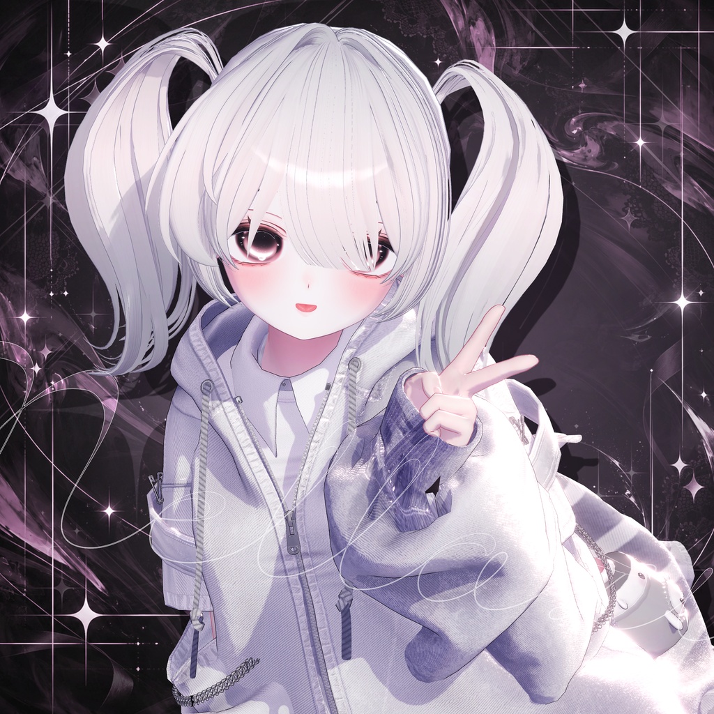 SALE💕ネレイジー (Nellazy) ㅡ 【 VRChat Hair / 3Dヘア 】