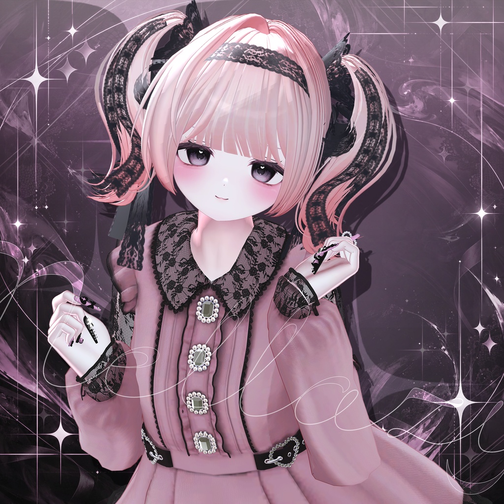 SALE💕ネレイジー (Nellazy) ㅡ 【 VRChat Hair / 3Dヘア 】
