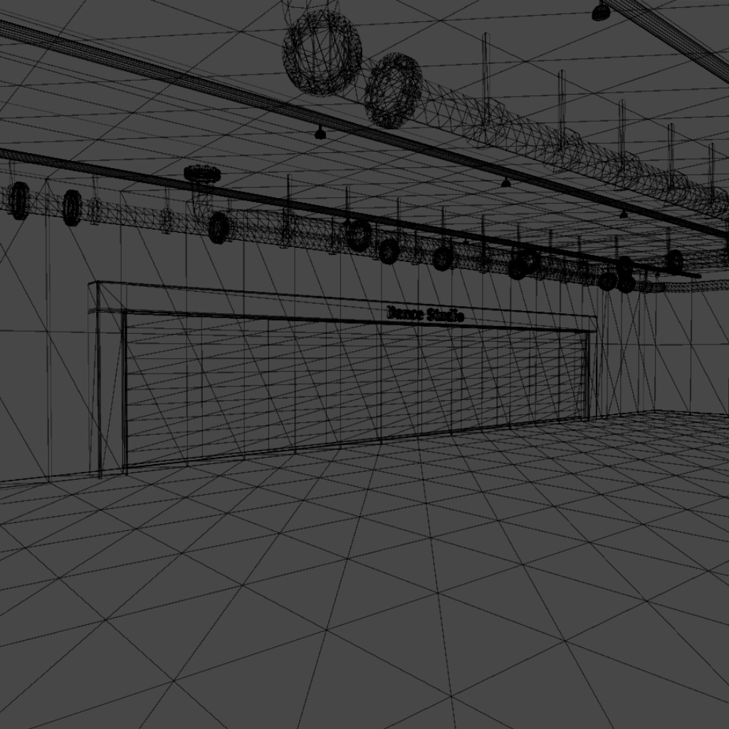 Dance Studio (ダンススタジオ) 3Dモデル