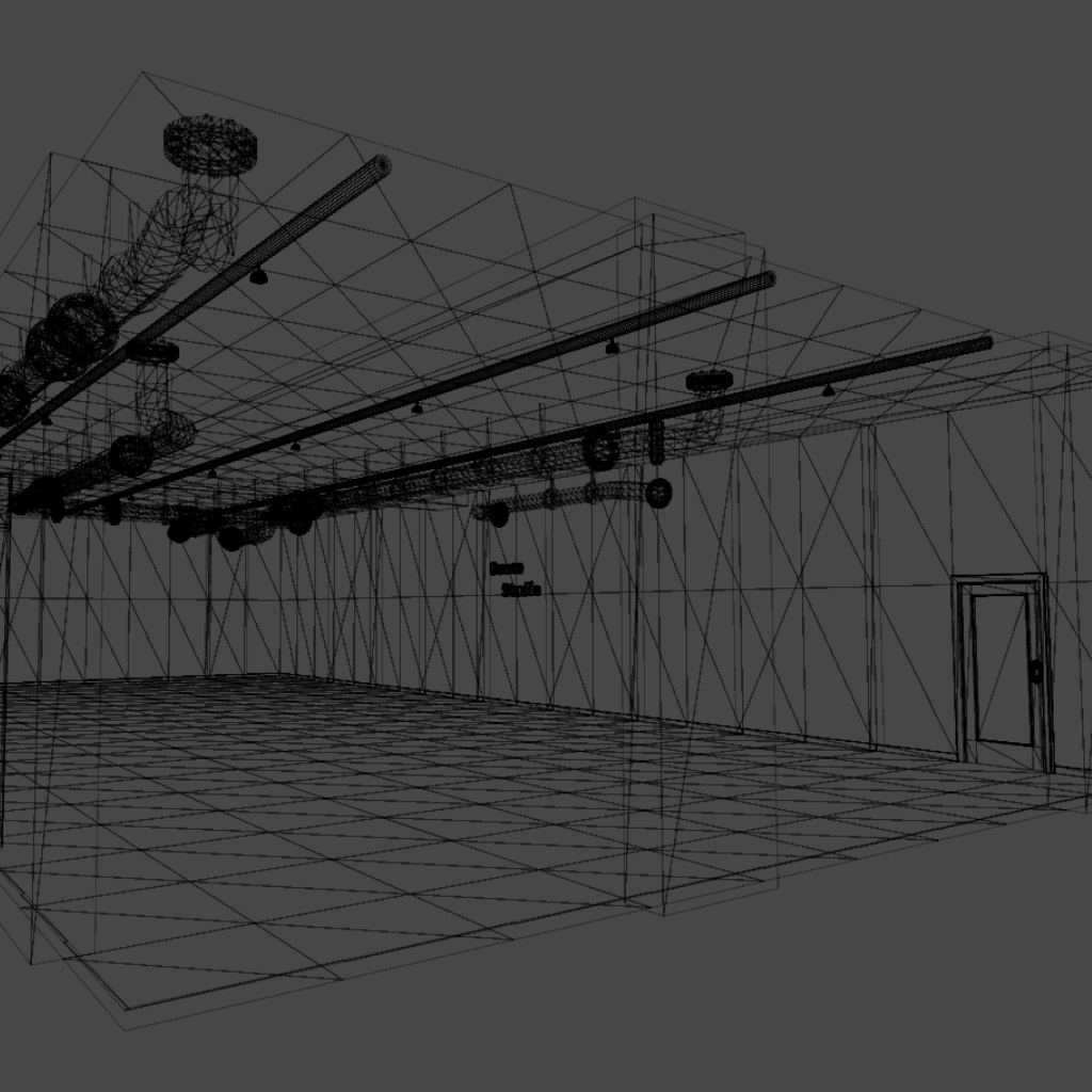 Dance Studio (ダンススタジオ) 3Dモデル