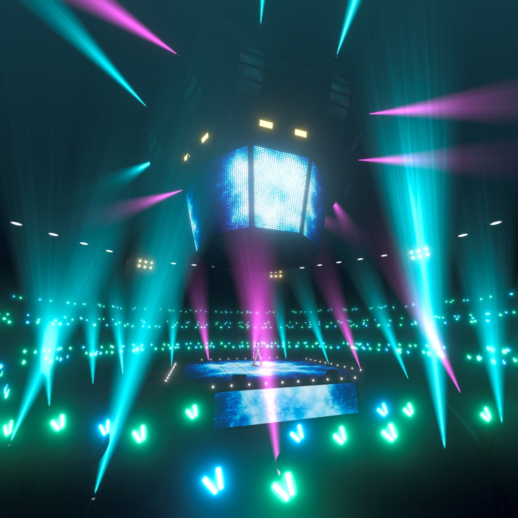 Electric Live Hall (ライブステージ) 3Dモデル