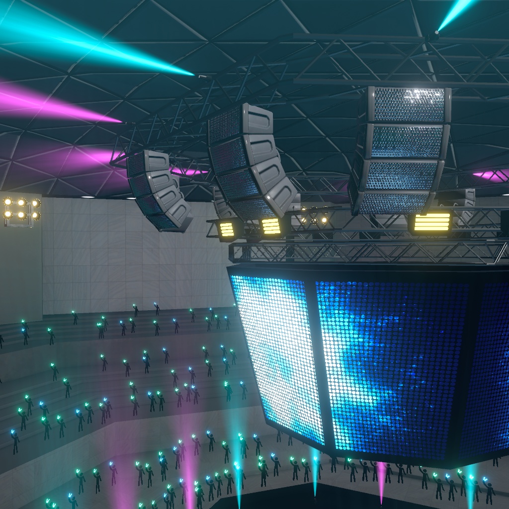 Electric Live Hall (ライブステージ) 3Dモデル