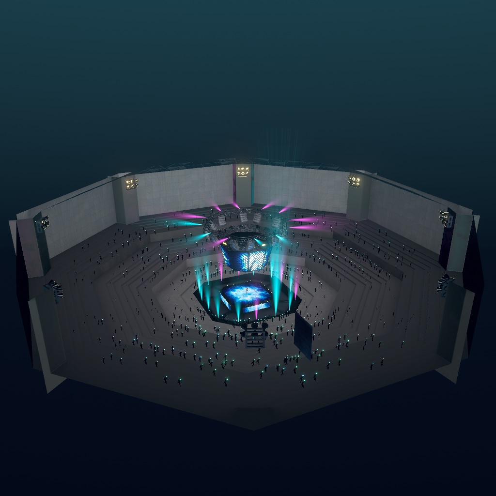 Electric Live Hall (ライブステージ) 3Dモデル