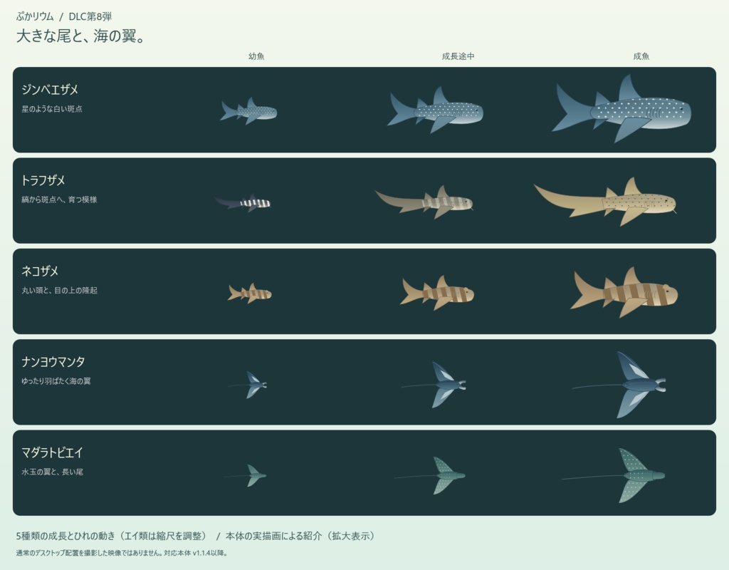 【ぷかリウム DLC】サメとエイパック