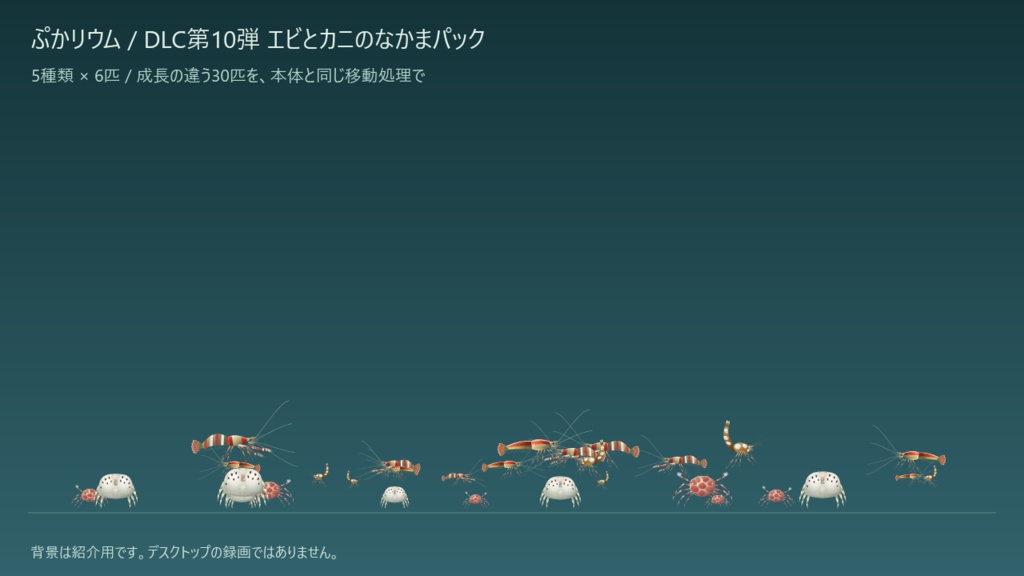 【ぷかリウム DLC】エビとカニのなかまパック