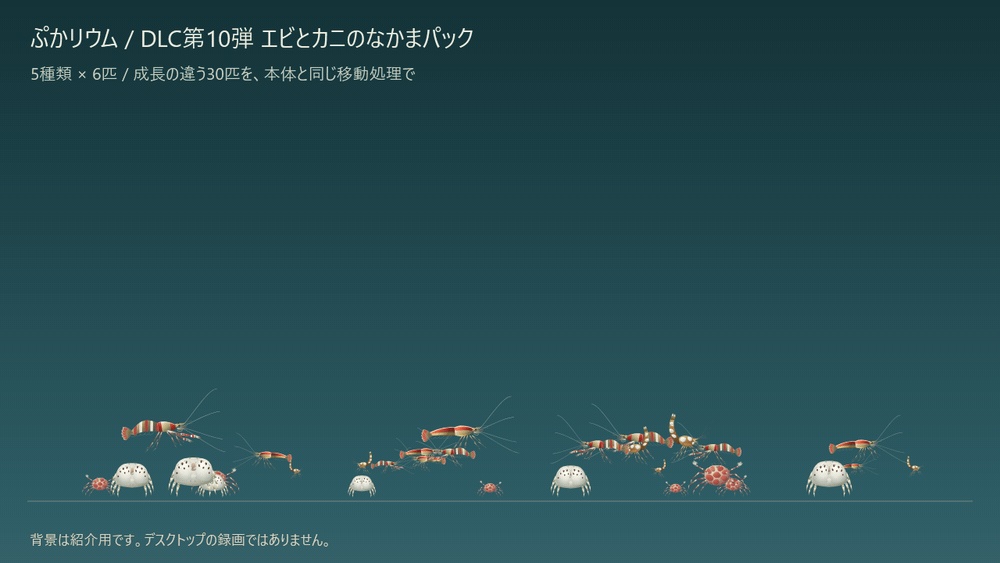 【ぷかリウム DLC】エビとカニのなかまパック