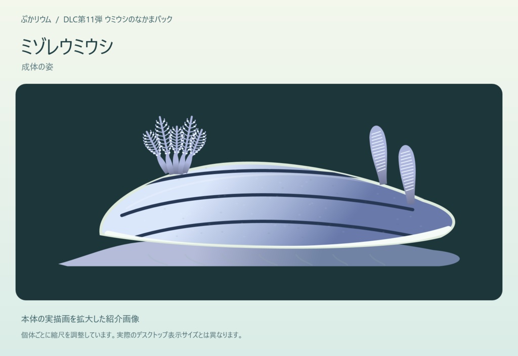 【ぷかリウム DLC】ウミウシのなかまパック