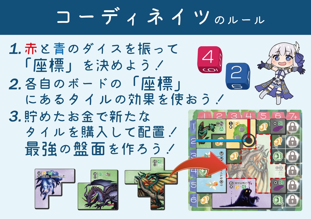 タイル×ダイスの拡大再生産!『コーディネイツ~アメリアとふしぎな森~』