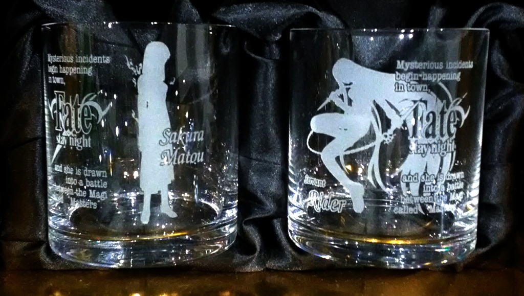Fate/stay night マスター&サーヴァントクリスタルペアグラス