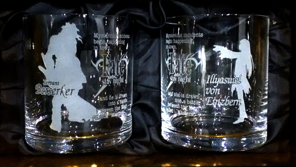 Fate/stay night マスター&サーヴァントクリスタルペアグラス