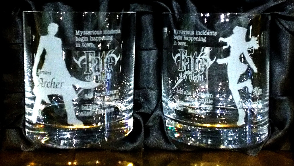 Fate/stay night マスター&サーヴァントクリスタルペアグラス