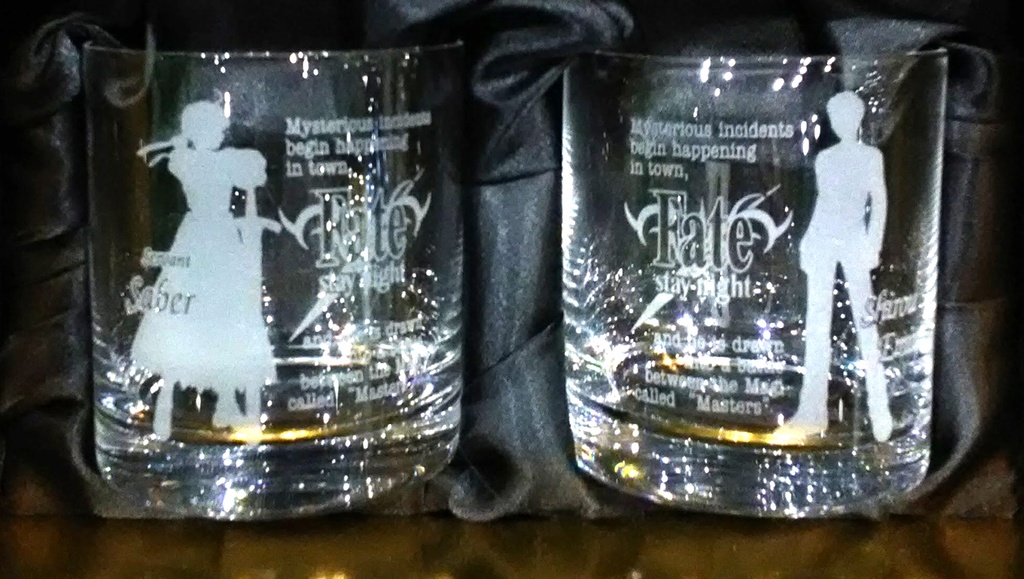 Fate/stay night マスター&サーヴァントクリスタルペアグラス