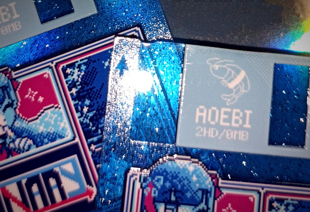 バイナリ・シンドローム フロッピーディスク風アクリルキーホルダー&ステッカーセット