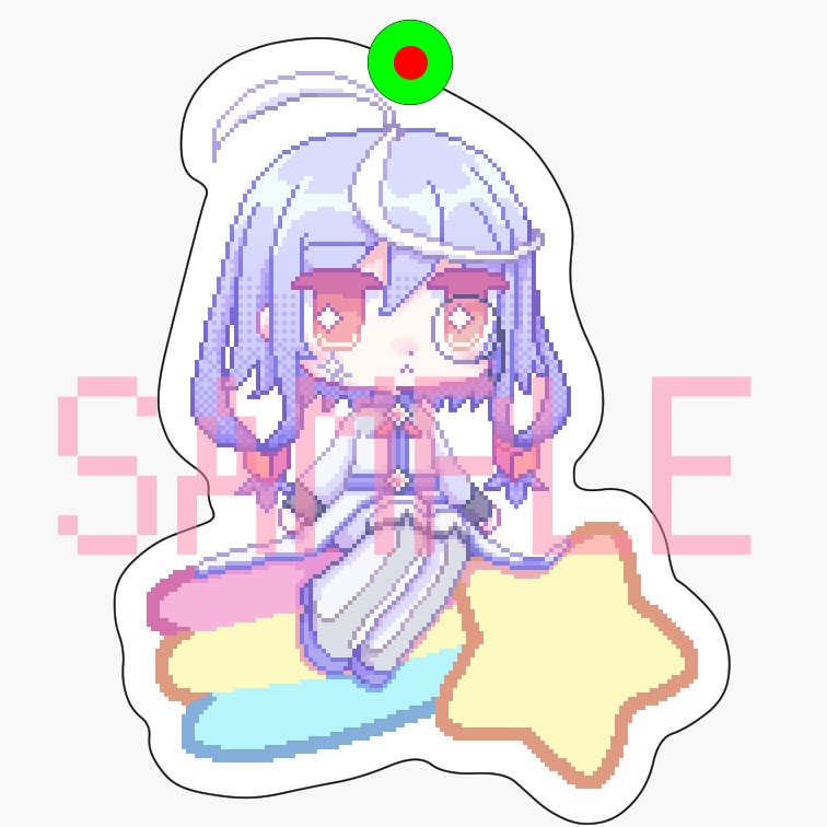 「シルヴァーレコードにおやすみを」蓄光アクリルキーホルダー