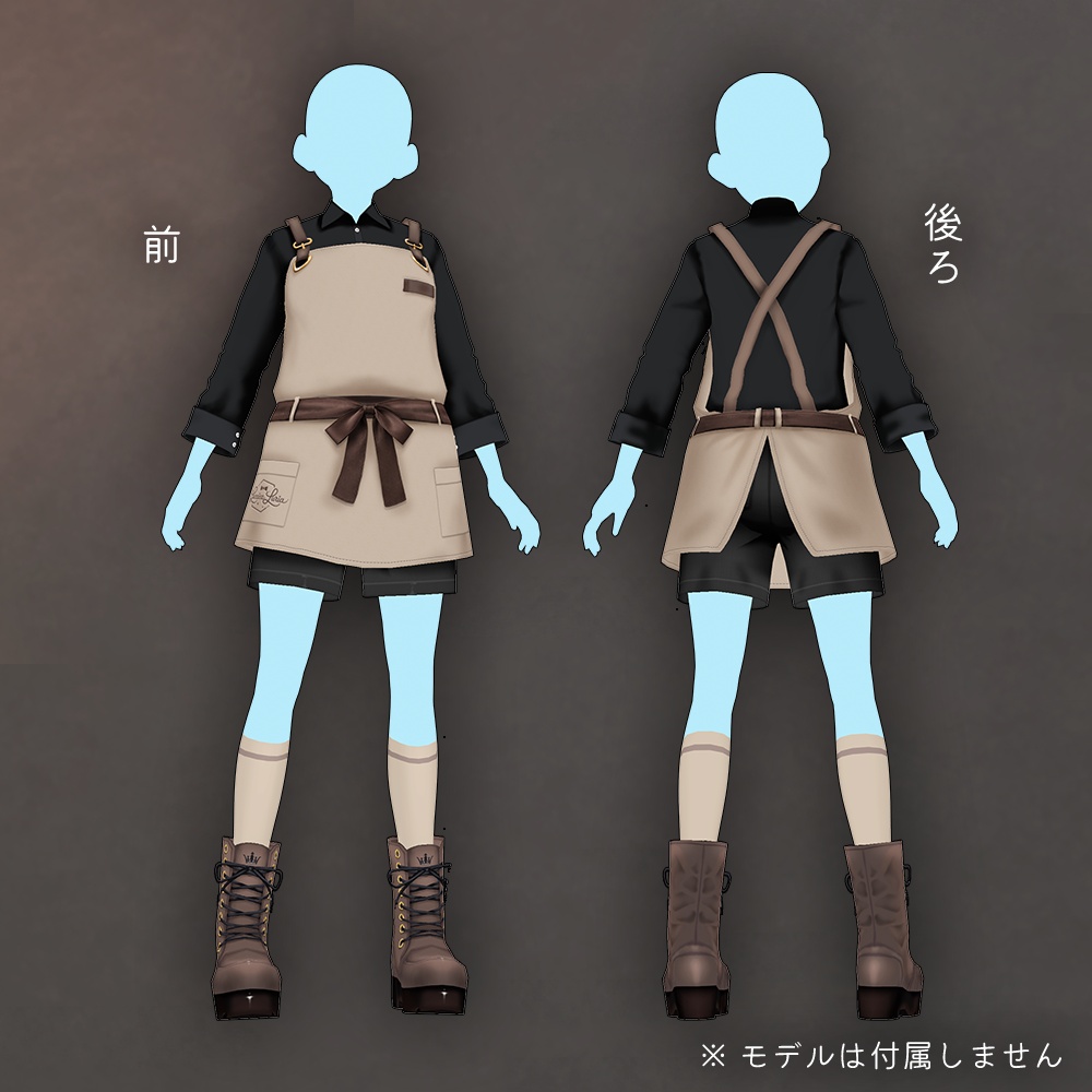 【VRoid】カジュアルカフェコーデ【無料】